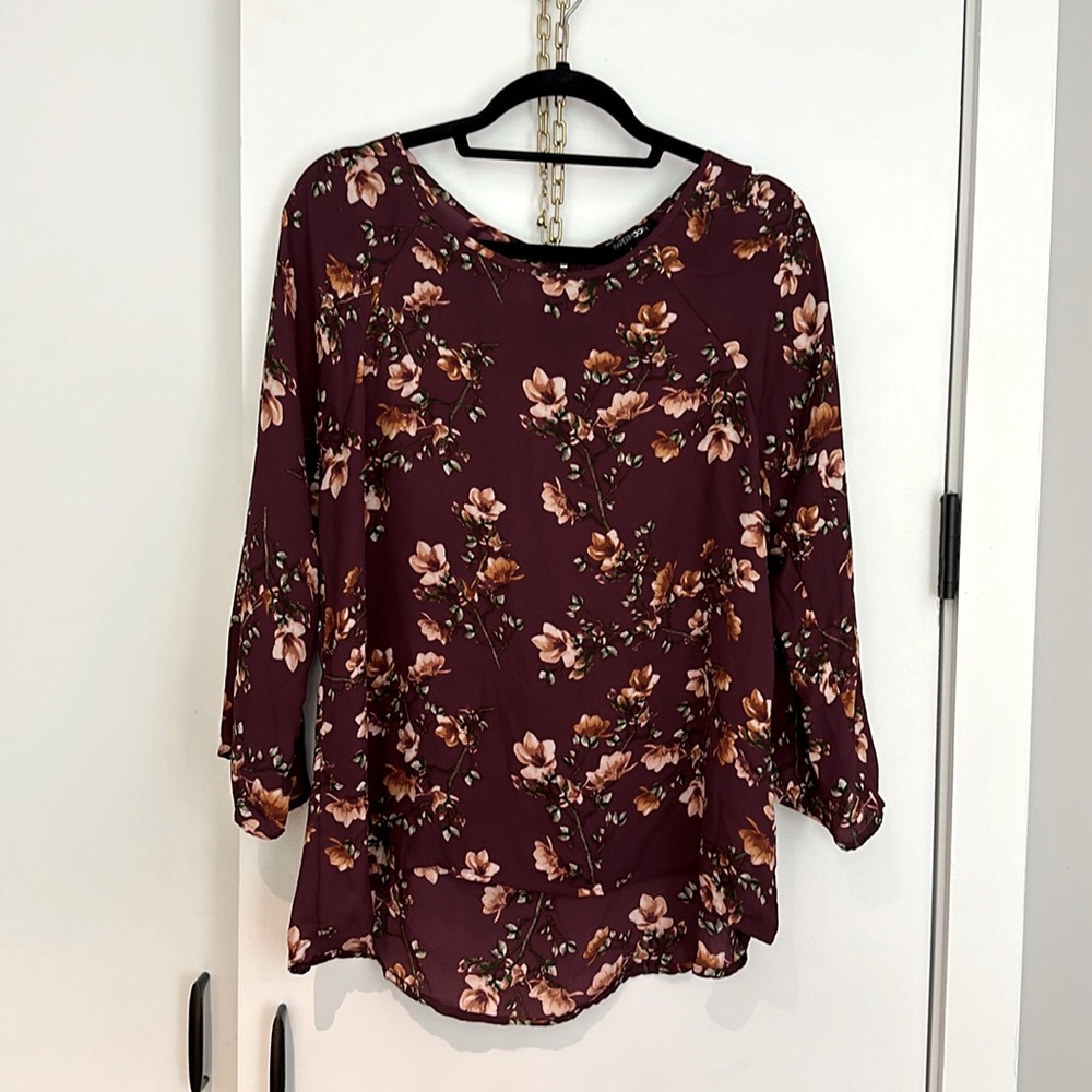 NWOT Papermoon Sheer Floral Top